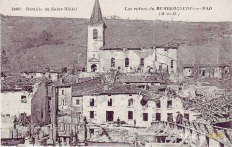 Rembercourt-sur-Mad en ruines (Meurthe-et-Moselle)